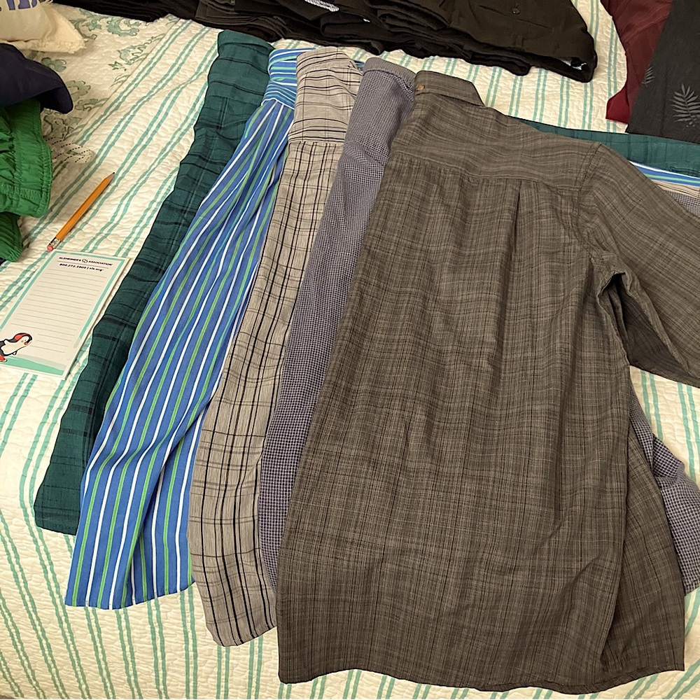 Men’s Casual Shirts- 8 Lands End/Haggar or John Ashford  All in excellent shape